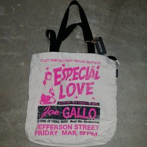 Pin Up Girl Especial Love Joe Gallo Music Tote